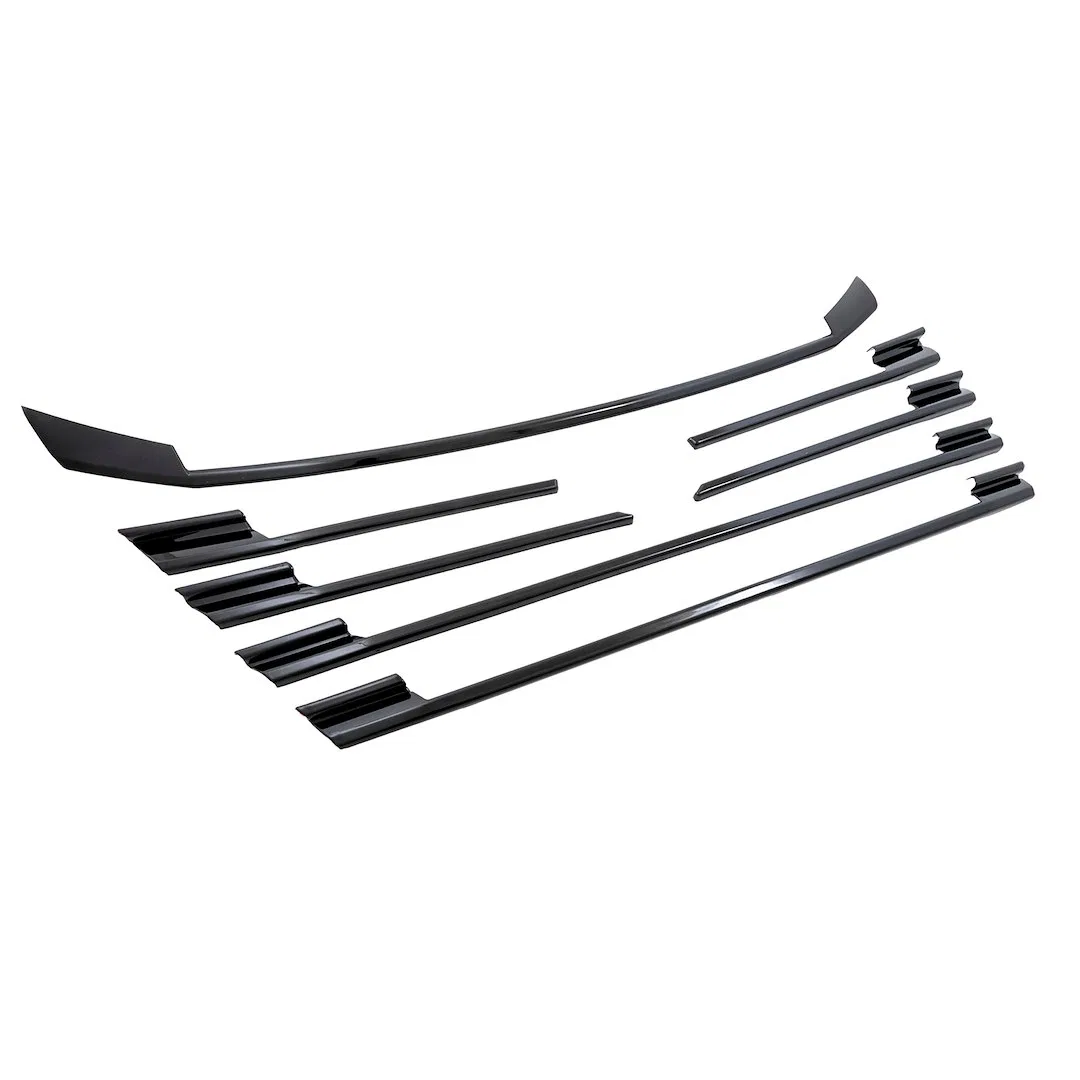 GI209BLK – COAST2COAST Grille Insert, Overlay Bar Style 2 Piece Painted Gloss Black ABS Plastic - view 2
